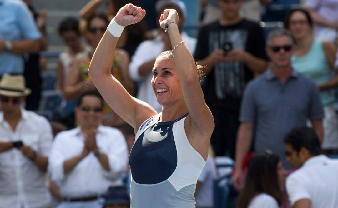 Penneta celebra su pase a semifinales. Reuters