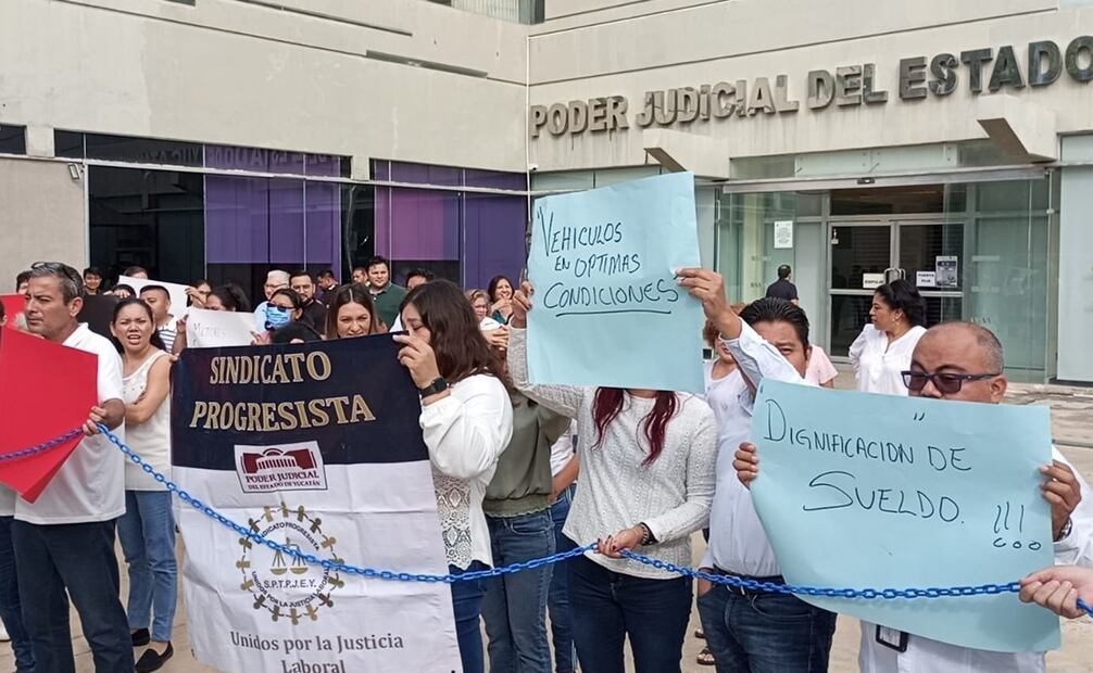 La líder del sindicato, Luisa Inés Martín Puc, expresó su preocupación por la disparidad salarial y argumentó la necesidad de mejoras sustanciales para los trabajadores de bajo y medio nivel. Foto: Especial.