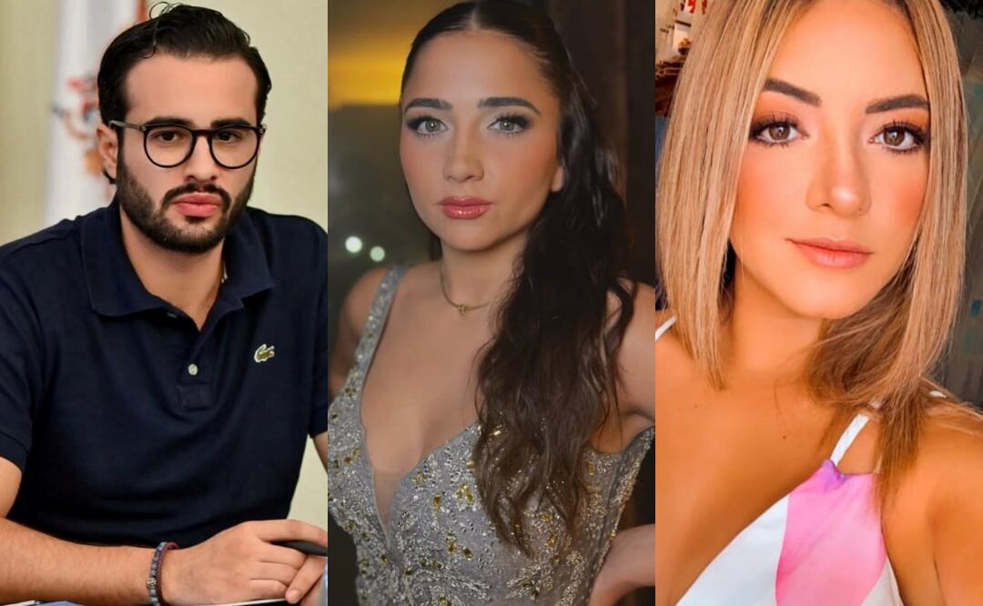 Sin permiso, el vicefiscal Arturo Bravo Muñoz, junto a su esposa Andrea Sadek Kelleher (centro) y la influencer Pawi Huerta, son señalados de recorrer clandestinamente la zona arqueológica de Calakmul, Campeche (21/02/2025). Foto: Especial