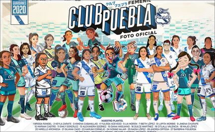 Puebla Femenil con 26 ilustraciones en su foto oficial
