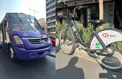 Camión de transporte público atropella a usuaria de Ecobici en la Avenida Chapultepec