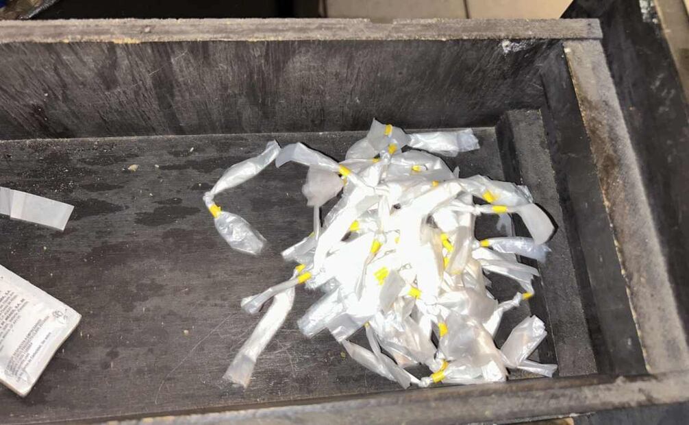 Semar asegura droga y material diverso en San Luis Río Colorado, Sonora. Foto: Especial.