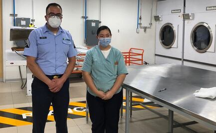 Este es el "trabajo invisible" en un hospital Covid-19 de la Marina