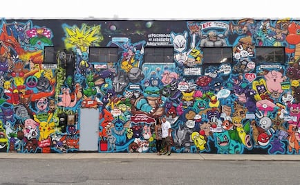 Artista urbano "captura" a todos los Pokémon