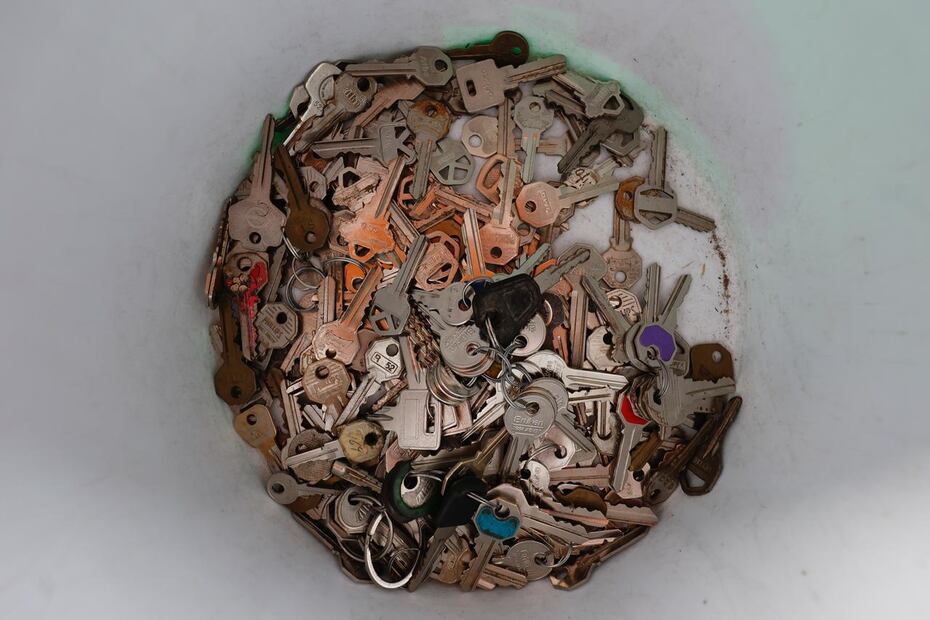 Los visitantes donan sus llaves hacer el monumento. (FOTO: Claudia González)