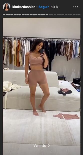 Kim Kardashian tiene la lencería perfecta para estar cómoda en casa