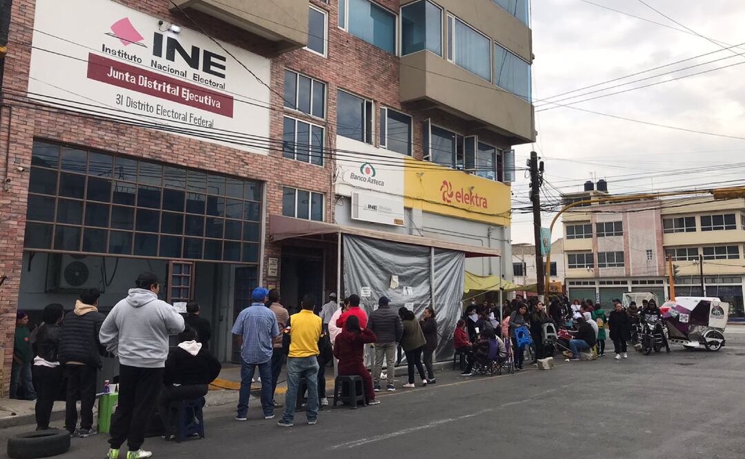 INE de Ciudad Nezahualcóyotl. Foto: Emilio Fernández