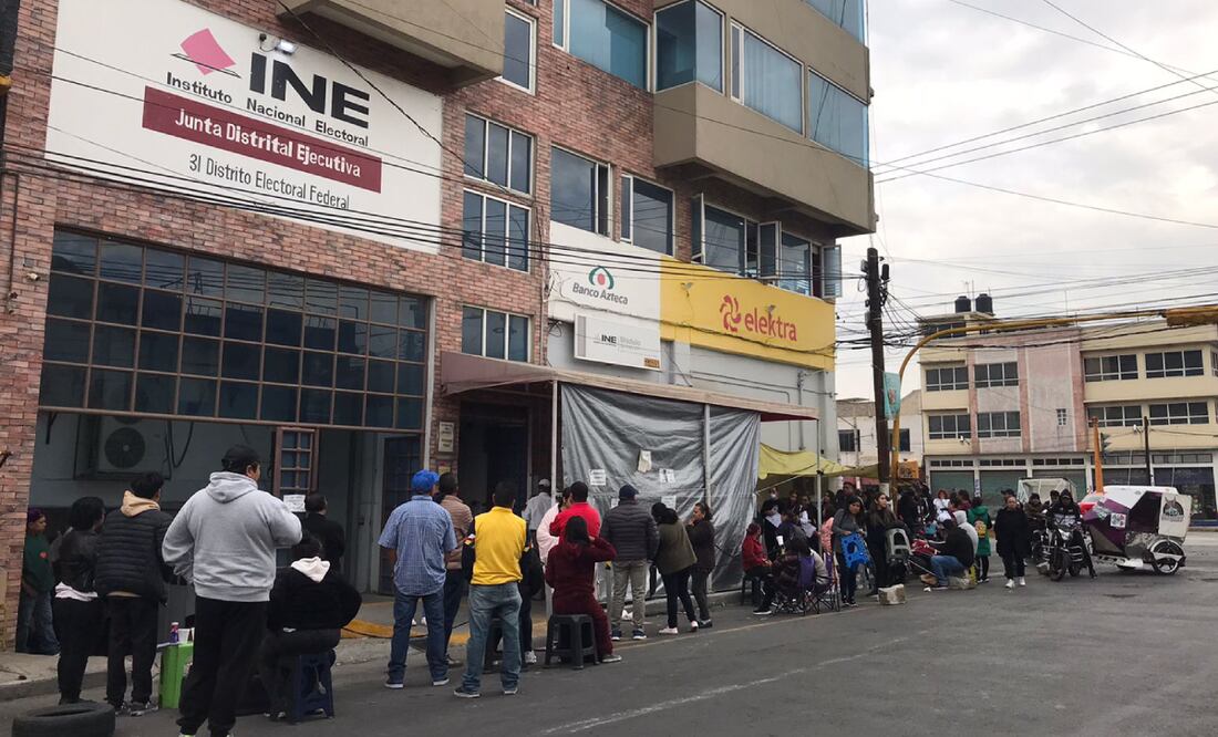 INE de Ciudad Nezahualcóyotl. Foto: Emilio Fernández