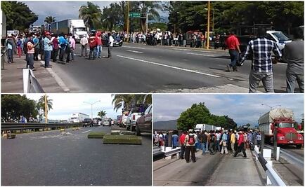 Mantienen bloqueo parcial en autopista México-Veracruz