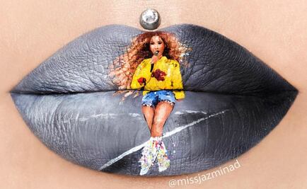 Recrean labios de Beyoncé en Coachella y se vuelve viral