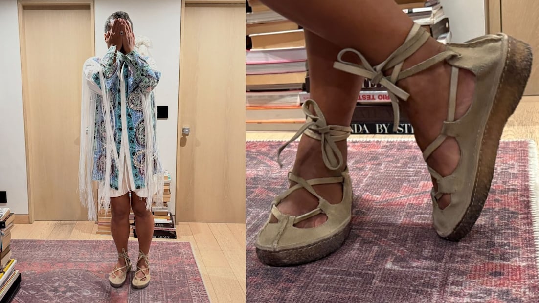 Sandalias Lanvin. Foto: Instagram @aldorendon