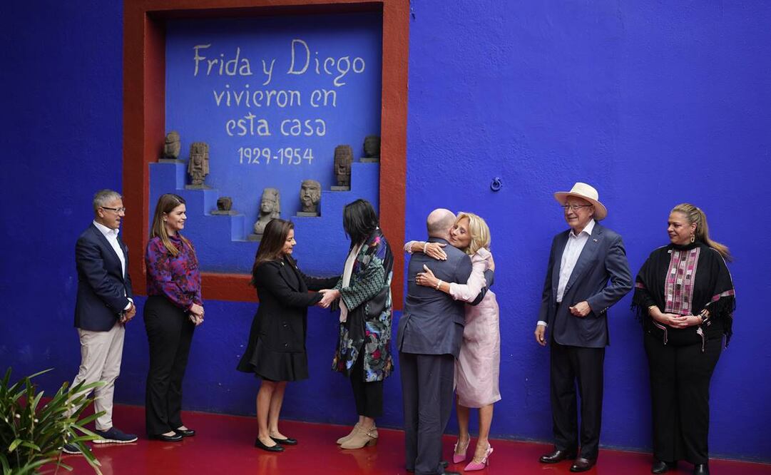 Jill Biden visita el museo Frida Kahlo. Foto: Eduardo Verdugo. AP