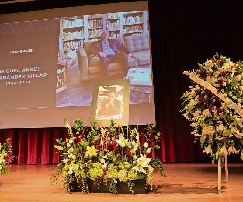 El homenaje a Miguel Ángel Fernández Villar se realizó ayer en el Museo de Antropología. Foto: secretaría de cultura