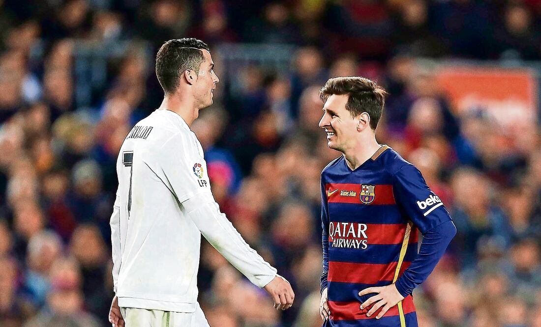 Cristiano Ronaldo y Lionel Messi. Foto: EFE
