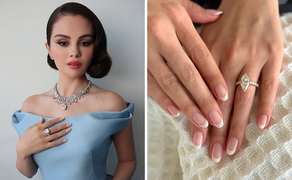 Selena Gomez luce una manicura francesa tradicional. Foto: Instagram @tombachik