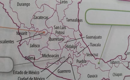 Tras infografía del sistema solar en libros de texto, ahora señalan otro error en mapa de México