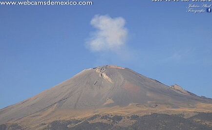 Volcán Popocatépetl emite 708 exhalaciones