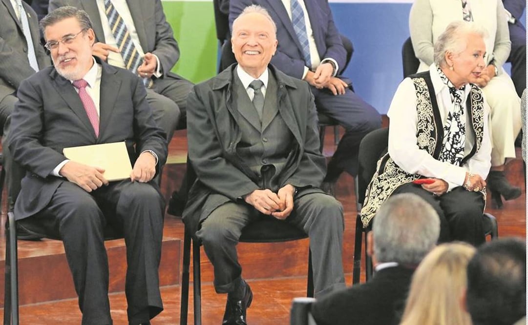 El exconsejero de Presidencia Julio Scherer, el fiscal Alejandro Gertz y la senadora Olga Sánchez. Foto: Archivo EL UNIVERSAL