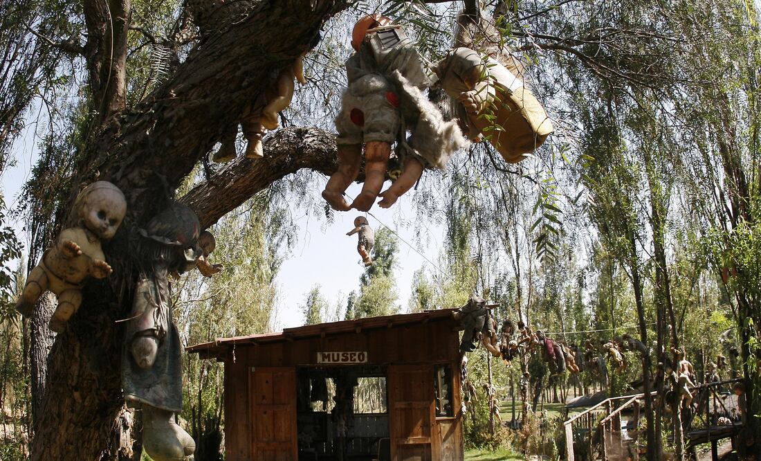 Conoce el aspecto tétrico que da este museo, ubicado en la laguna de Tezhuilo. (Foto: Archivo El Universal)