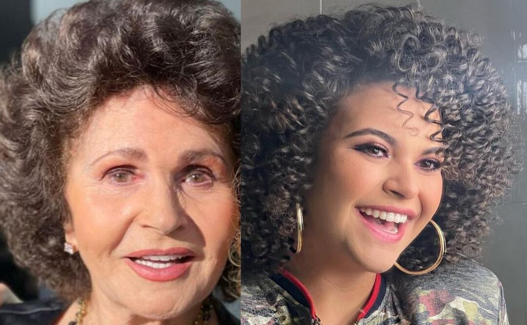 Lucerito Mijares y su abuela Lucero Leon. Fuente: producción El Universal