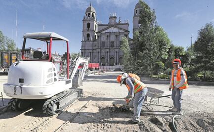 Remodelación de la Plaza de los Mártires de Toluca, a 40%
