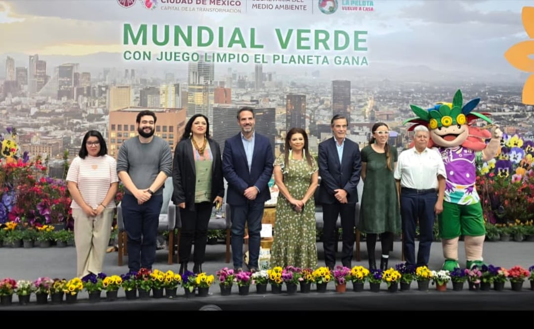 La jefa de Gobierno, Clara Brugada, anunció la estrategia “Mundial Verde” con 10 ejes para garantizar una justa deportiva sustentable. | Foto: Especial.