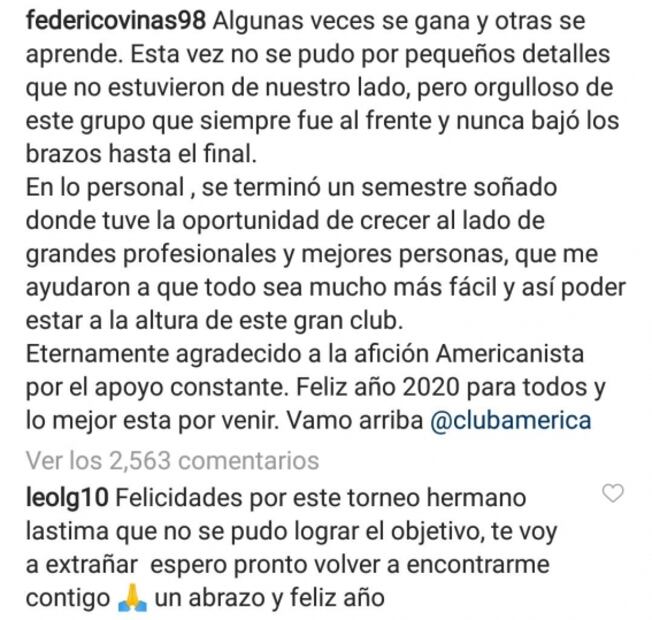 América tendría su primera baja para el Clausura 2020