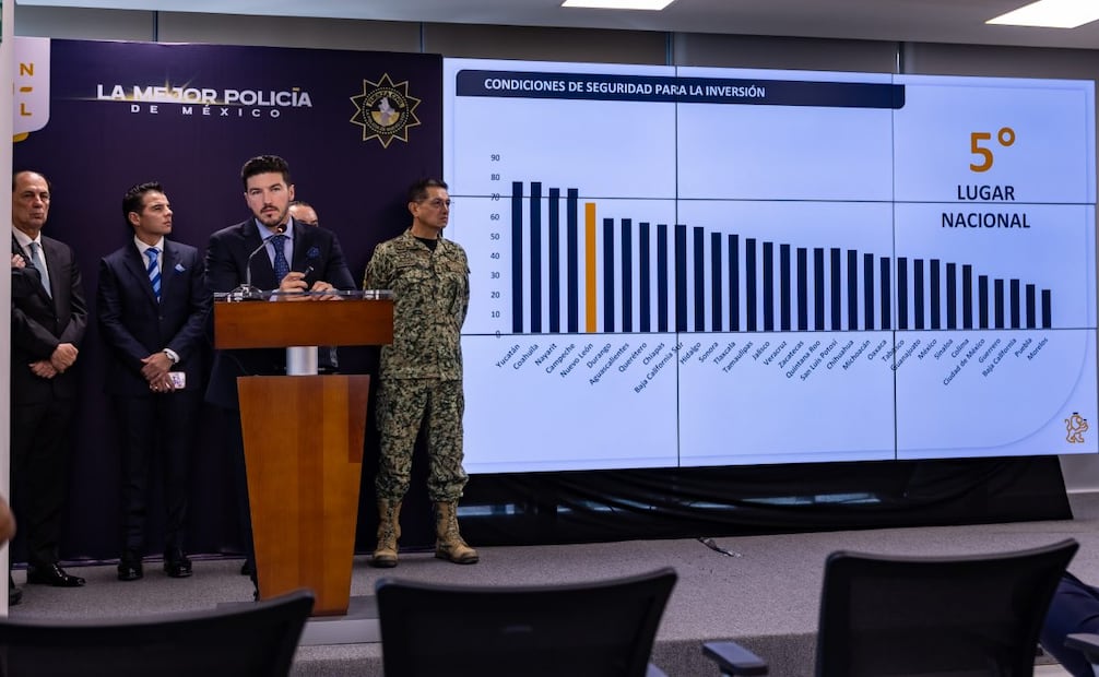 García Sepúlveda relacionó esta reducción con las condiciones de seguridad que requiere Nuevo León para atraer y conservar inversiones.
(23/09/26)
Foto: Especial.