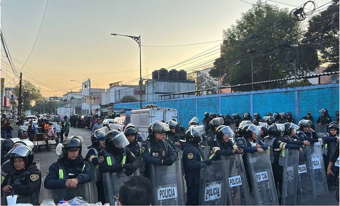 Desalojan predio en Venustiano Carranza. Foto: Especial