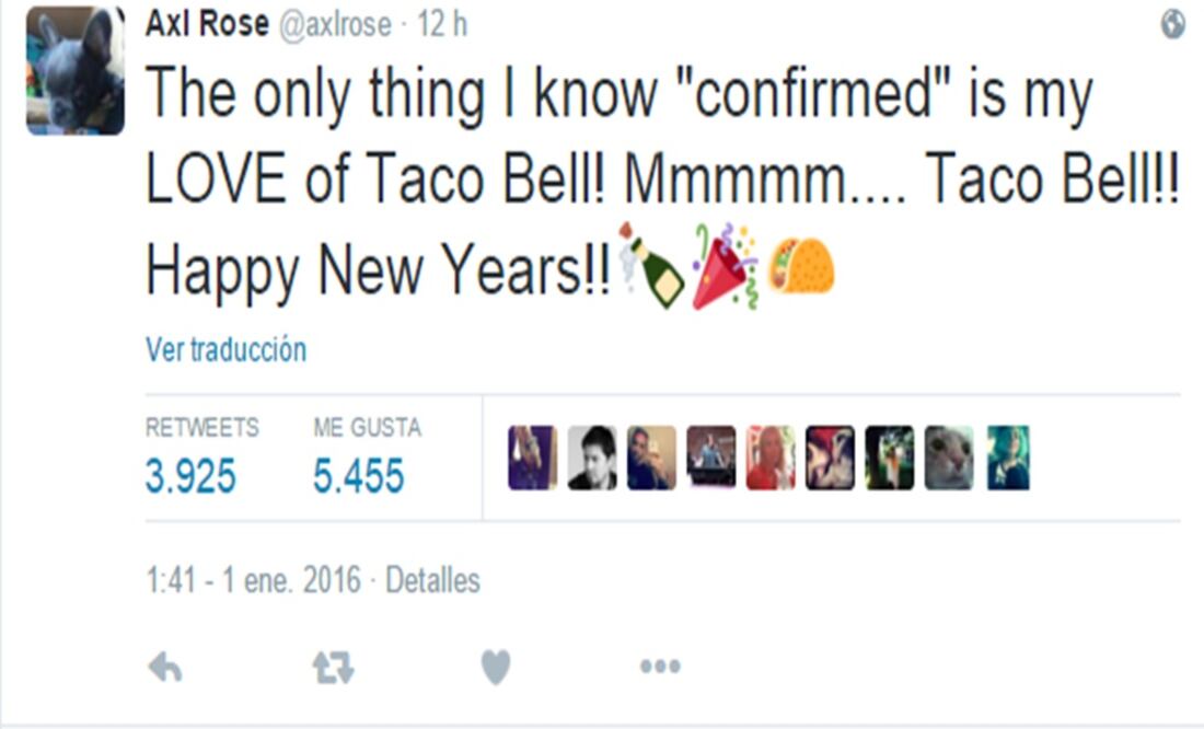 (Foto: Tomada de @axlrose)