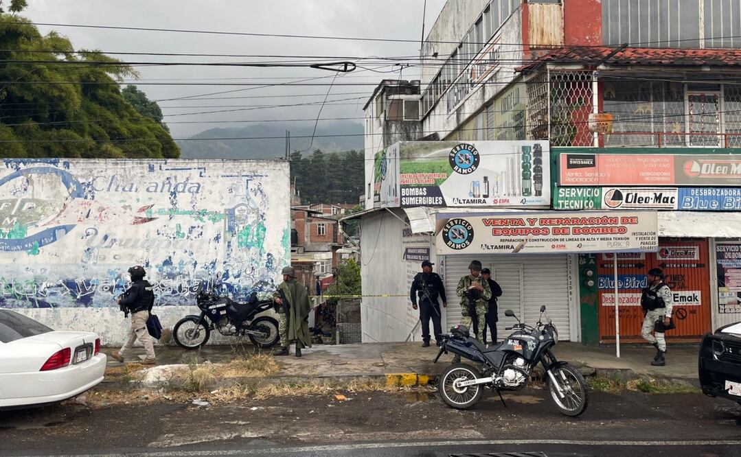 En Uruapan, el saldo de un ataque armado fue de dos personas muertas y dos más lesionadas. Foto: cortesía Carlos López / Última Hora Uruapan