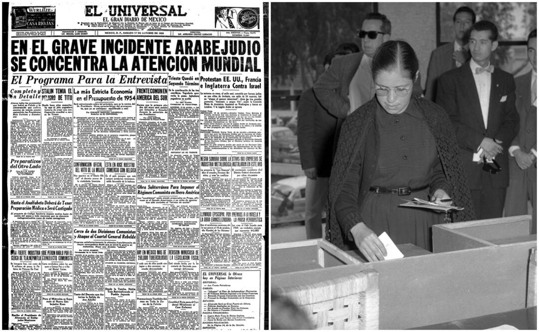 La foto de la mujer votando corresponde a la fecha del 6 de julio de 1958. Fotos: archivo El Universal
