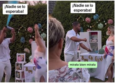 De sorpresa a escándalo: hombre exhibe infidelidad de su pareja en plena revelación de género; video se vuelve viral