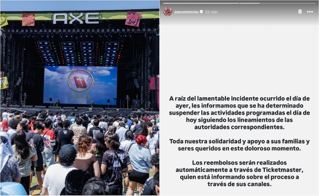 Festival Axe Ceremonia suspende segundo día de actividades, por la tragedia en que dos fotógrafos perdieron la vida.
Fotos: Yaretzy M. Osnaya / EL UNIVERSAL e Instagram