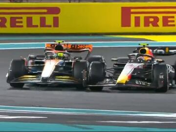 Así fue el toque entre Checo Pérez y Lando Norris que le costó penalización y el podio al mexicano