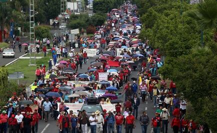 CNTE marcha rumbo al centro de Morelia