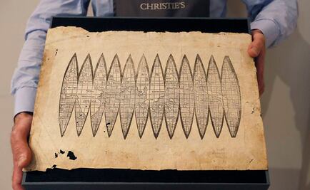 Subastan mapamundi más antiguo de América