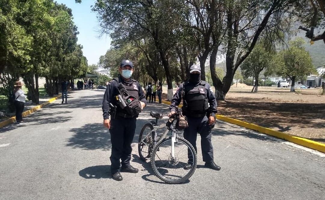 La Secretaría de Seguridad Pública y Vialidad de Monterrey llevó a cabo operativos en diversos panteones de la ciudad. Foto: Facebook @spv.monterrey