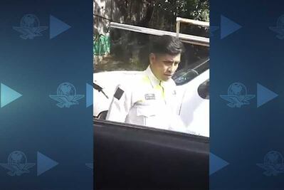 Reclaman infracción “fantasma” a policía arrastrado de Atizapán