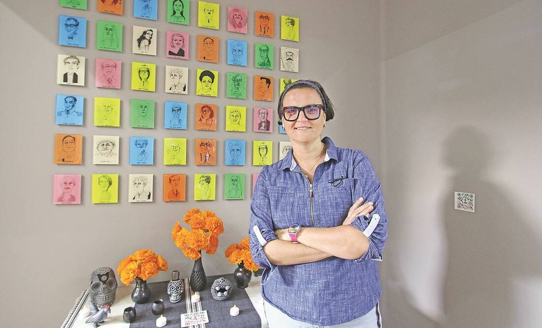 Entrevista con la caricaturista Rayma de Venezuela quien se encuentra exponiendo en la colonia San Rafael. Foto: Carlos Mejía/EL UNIVERSAL