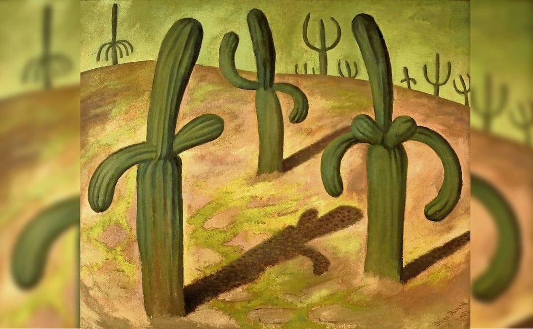Paisaje con cáctus (1931) del artista
Diego Rivera. Foto: Colección Gelman Santander