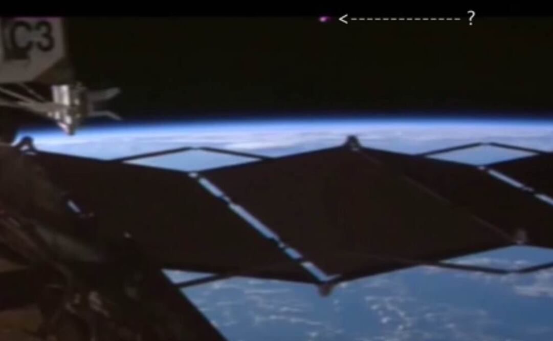 El objeto fue captado por las cámaras de la NASA. Foto: Captura