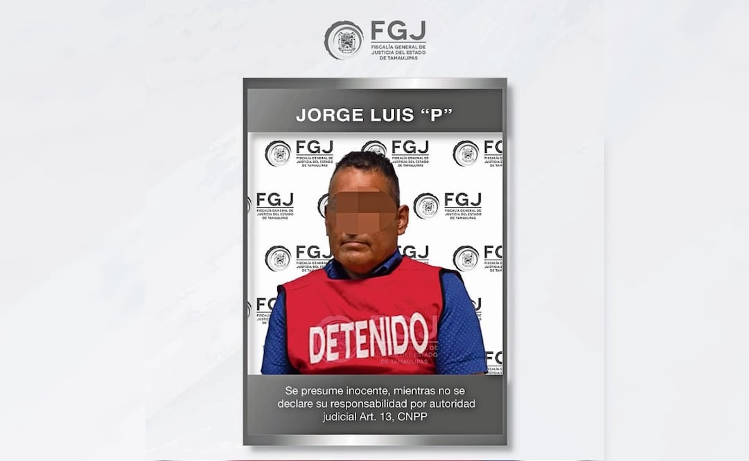 Jorge Luis “N” fue detenido en Ciudad Madero el 26 de julio. Foto: Archivo / EL UNIVERSAL