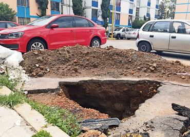 En Iztapalapa denuncian que grieta empeora con lluvias