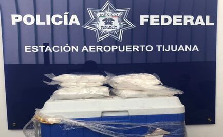 Decomisan cinco kilos de crystal en Aeropuerto de Tijuana
