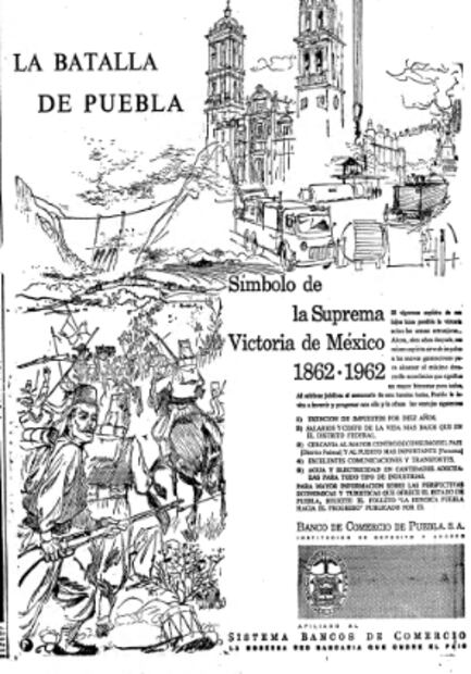 Con peregrinación cívico-patriótica celebraron el centenario de la Batalla de Puebla en 1962