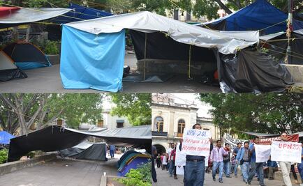 Plantón de CNTE en Oaxaca, semivacío luego del operativo policiaco