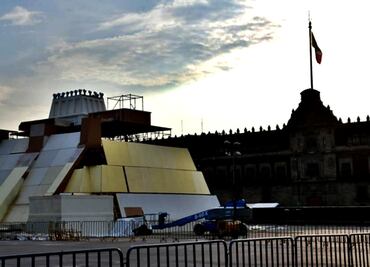 Recrean Templo Mayor a escala en la plancha del Zócalo de la CDMX