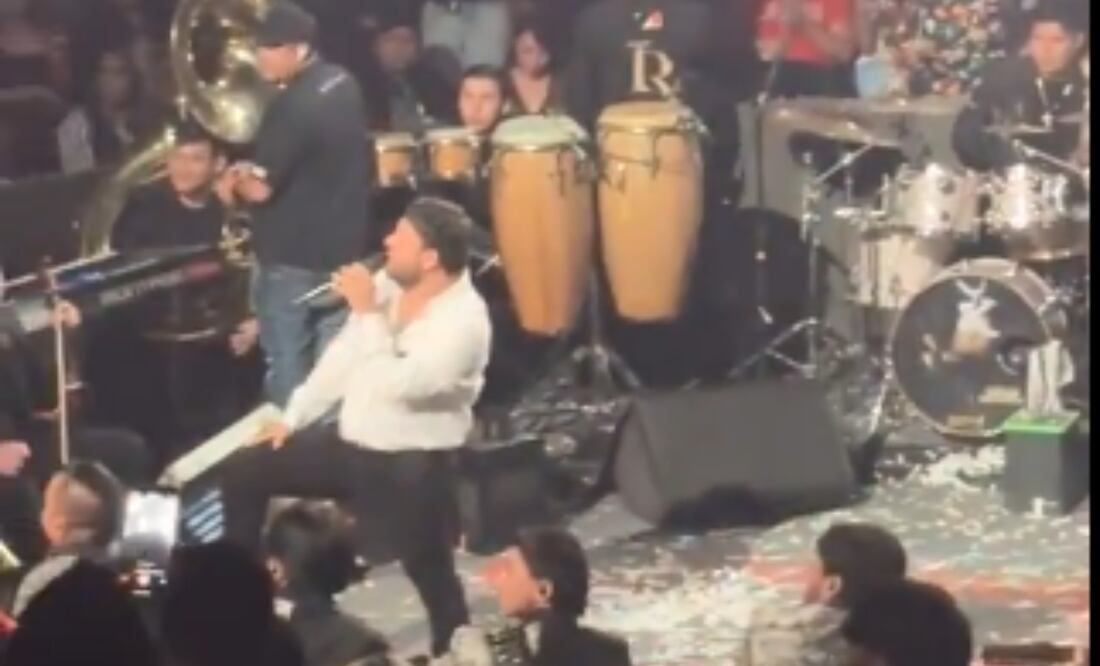 "No hay narcocorridos"; así se negó Luis R. Conriquez a cantarlos en Feria de Texcoco; público enfurece y autoridades refuerzan seguridad. Captura de pantalla