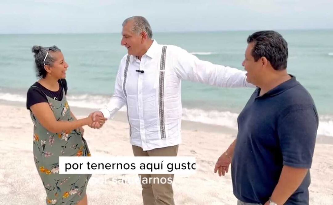 Adán Augusto destaca que a lo largo de sus recorridos ha saludado a más de medio millón de mexicanos. Foto: captura de pantalla